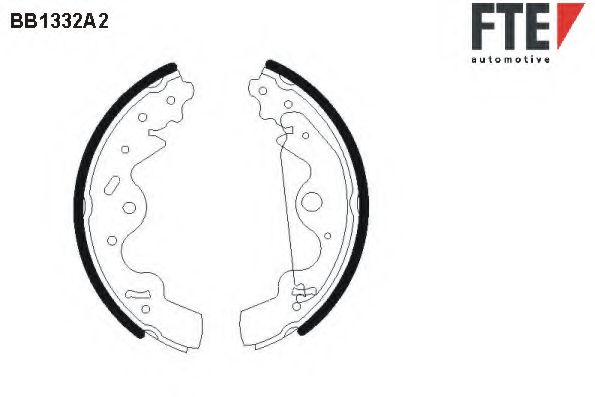 Комплект тормозных колодок FTE BB1332A2