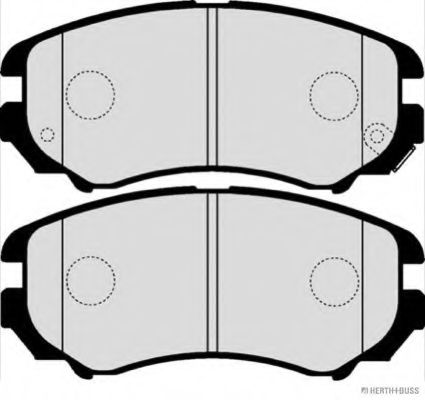Комплект тормозных колодок, дисковый тормоз HERTH+BUSS JAKOPARTS J3600541