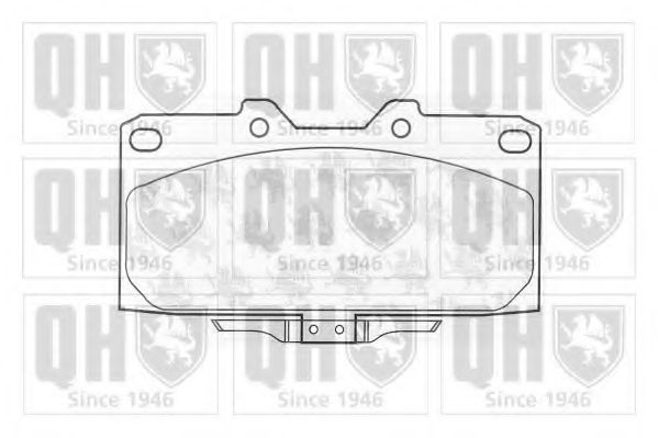 Комплект тормозных колодок, дисковый тормоз QUINTON HAZELL 21854