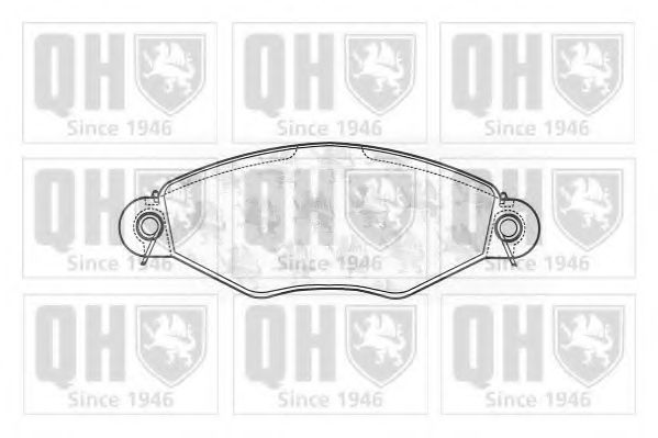 Комплект тормозных колодок, дисковый тормоз QUINTON HAZELL BP1068