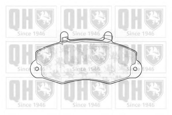Комплект тормозных колодок, дисковый тормоз QUINTON HAZELL BP1143