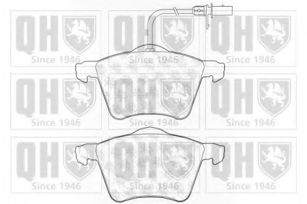 Комплект тормозных колодок, дисковый тормоз QUINTON HAZELL BP1199