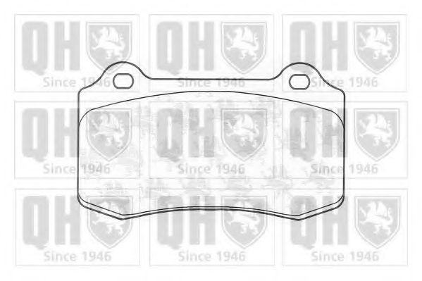 Комплект тормозных колодок, дисковый тормоз QUINTON HAZELL 21381
