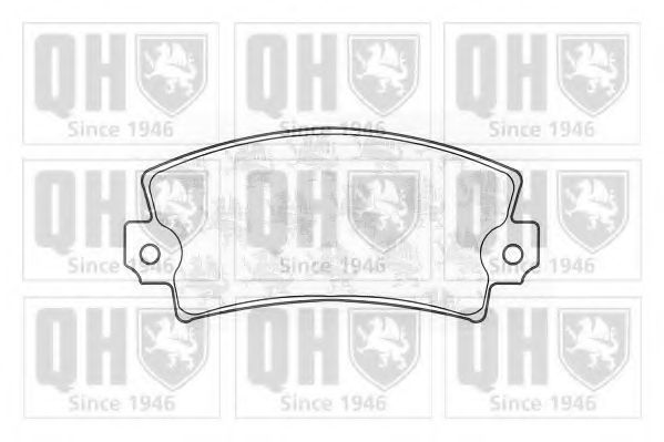 Комплект тормозных колодок, дисковый тормоз QUINTON HAZELL BP157