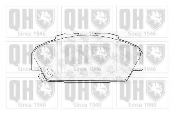 Комплект тормозных колодок, дисковый тормоз QUINTON HAZELL 23197