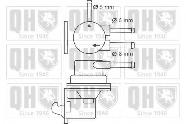 Топливный насос QUINTON HAZELL QFP272