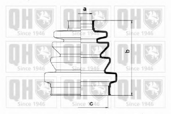 Комплект пылника, приводной вал QUINTON HAZELL QJB1035