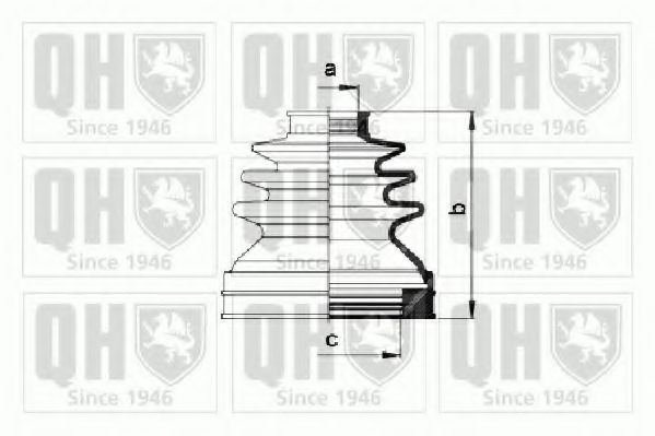 Комплект пылника, приводной вал QUINTON HAZELL QJB988