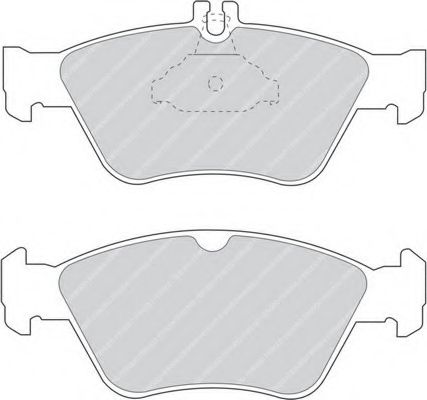 Комплект тормозных колодок, дисковый тормоз FERODO FDB1049