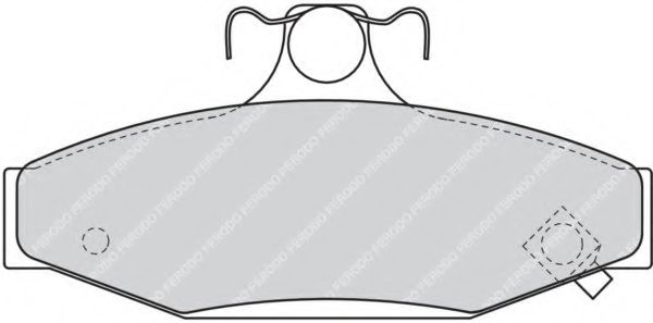 Комплект тормозных колодок, дисковый тормоз FERODO 23244