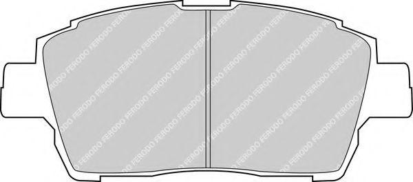 Комплект тормозных колодок, дисковый тормоз FERODO FDB1392