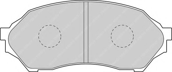 Комплект тормозных колодок, дисковый тормоз FERODO FDB1455