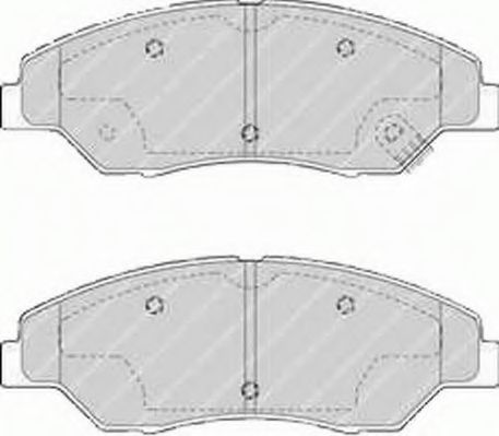 Комплект тормозных колодок, дисковый тормоз FERODO FDB1536
