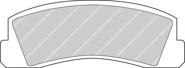 Комплект тормозных колодок, дисковый тормоз FERODO FDB195