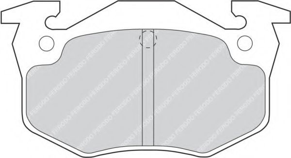 Комплект тормозных колодок, дисковый тормоз FERODO FDB558