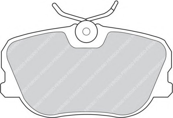 Комплект тормозных колодок, дисковый тормоз FERODO FDB622