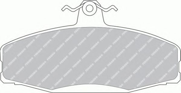 Комплект тормозных колодок, дисковый тормоз FERODO 21662