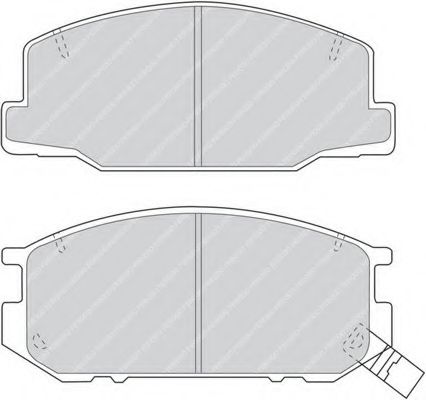 Комплект тормозных колодок, дисковый тормоз FERODO FSL932