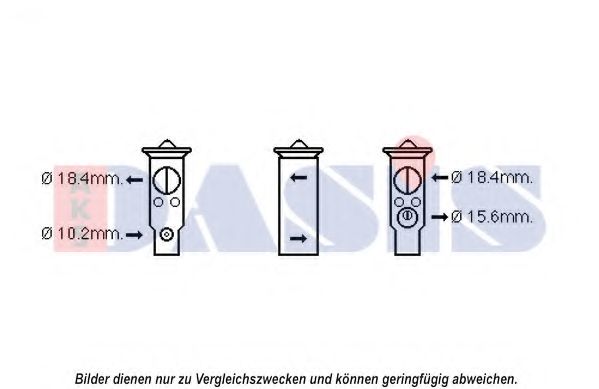 Расширительный клапан, кондиционер AKS DASIS TO1637