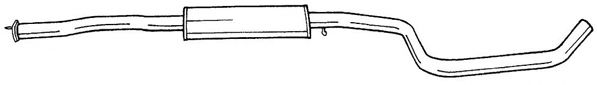 Средний глушитель выхлопных газов AKS DASIS SG25453