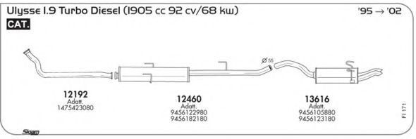 Система выпуска ОГ AKS DASIS SGFI171