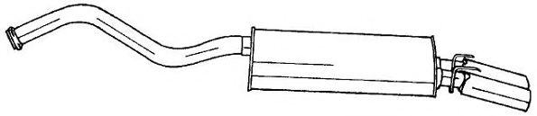 Глушитель выхлопных газов конечный AKS DASIS SG50628