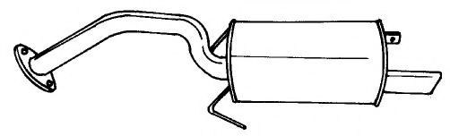 Глушитель выхлопных газов конечный AKS DASIS SG44610