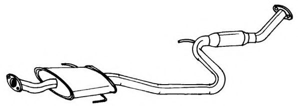 Средний глушитель выхлопных газов AKS DASIS SG44412