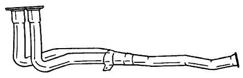 Труба выхлопного газа AKS DASIS SG40157