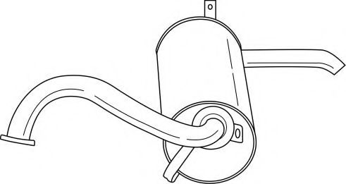 Глушитель выхлопных газов конечный AKS DASIS SG37629