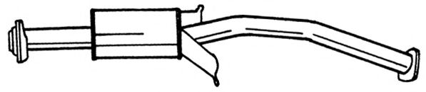 Средний глушитель выхлопных газов AKS DASIS SG37401