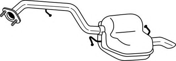 Глушитель выхлопных газов конечный AKS DASIS SG34627