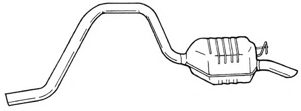 Глушитель выхлопных газов конечный AKS DASIS SG25680