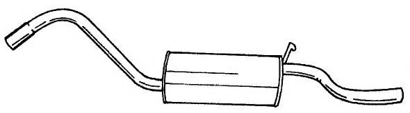 Глушитель выхлопных газов конечный AKS DASIS SG25662