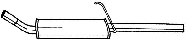 Глушитель выхлопных газов конечный AKS DASIS SG25643