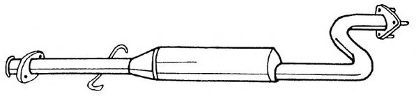 Средний глушитель выхлопных газов AKS DASIS SG23416