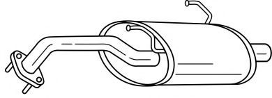 Глушитель выхлопных газов конечный AKS DASIS SG21614