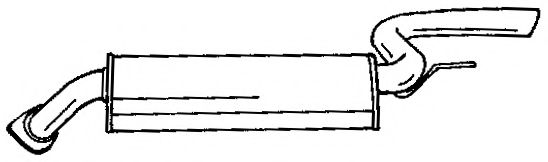 Глушитель выхлопных газов конечный AKS DASIS SG16608