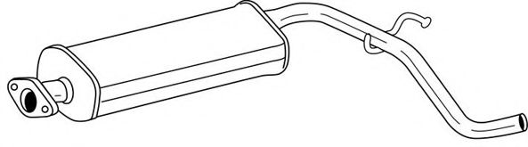 Средний глушитель выхлопных газов AKS DASIS SG13401