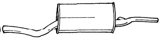 Глушитель выхлопных газов конечный AKS DASIS SG12616