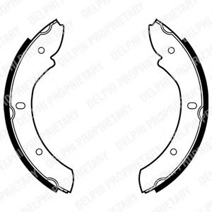 Комплект тормозных колодок DELPHI LS1866