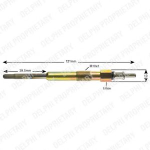 Свеча накаливания DELPHI HDS387