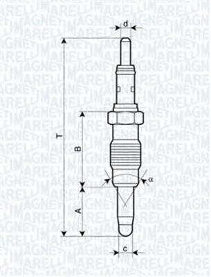 Свеча накаливания MAGNETI MARELLI 062900011304