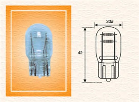 Лампа накаливания, задний гарабитный огонь; Лампа накаливания, освещение щитка приборов; Лампа накаливания MAGNETI MARELLI 002052400000