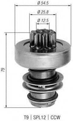 Ведущая шестерня, стартер MAGNETI MARELLI 940113020269