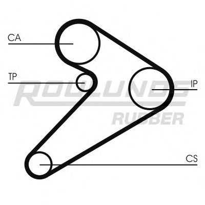 Комплект ремня ГРМ ROULUNDS RUBBER RR1034K1