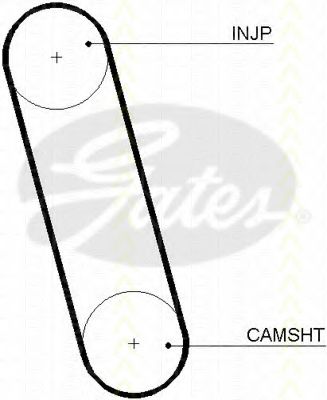 Ремень ГРМ TRISCAN 105100