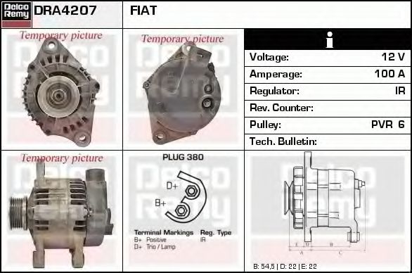 Генератор DELCO REMY DRA4207