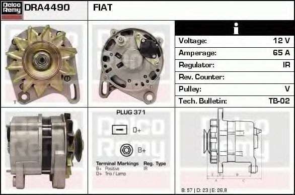 Генератор DELCO REMY DRA4490