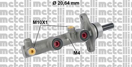 Главный тормозной цилиндр METELLI 05-0589